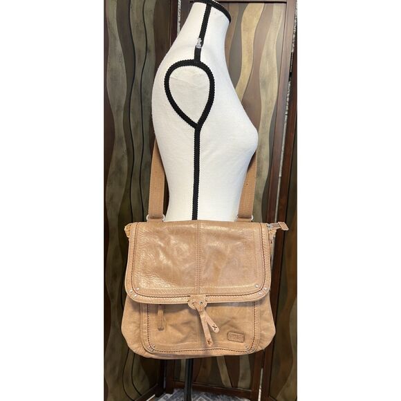 The Sak Ventura Convertible Tan Leather Backpack - Picture 1 of 10